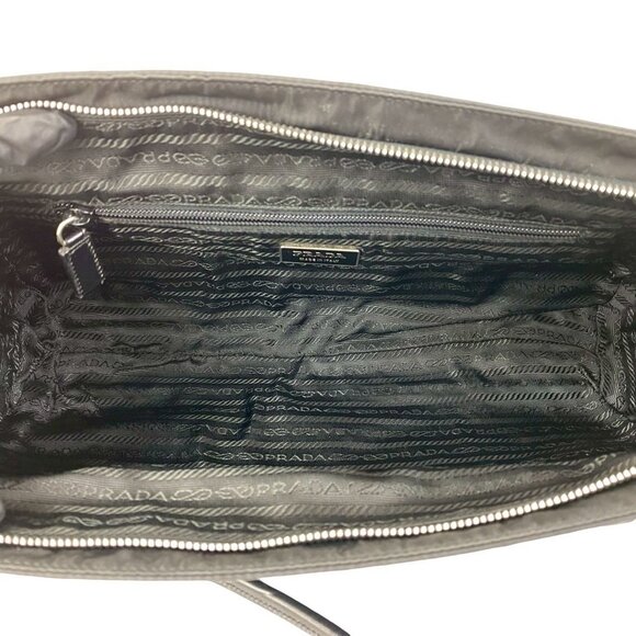 PRADA Black Leather Shoulder Bag - Picture 9 of 10